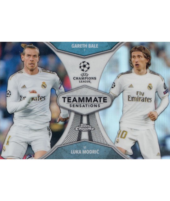 TOPPS CHROME UEFA CHAMPIONS LEAGUE 2019-2020 Teammate Sensations Luka Modrić/Gareth Bale (Real Madrid C.F.)